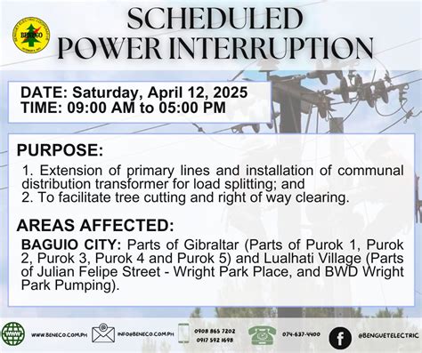 is beneco open on saturday|Benguet Electric Cooperative .